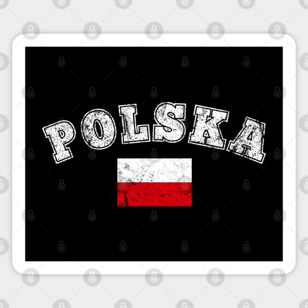 Polska Design With Poland Flag For Polish Pride Sticker by Pine Hill Goods